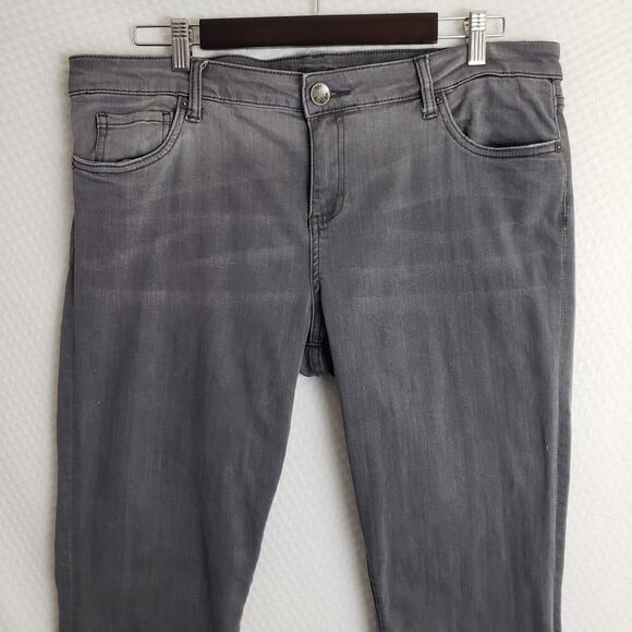KUT From The Kloth Jeans Sz 16 Womens Connie Ankle Skinny Gray Stretch Soft‎ - Picture 2 of 11